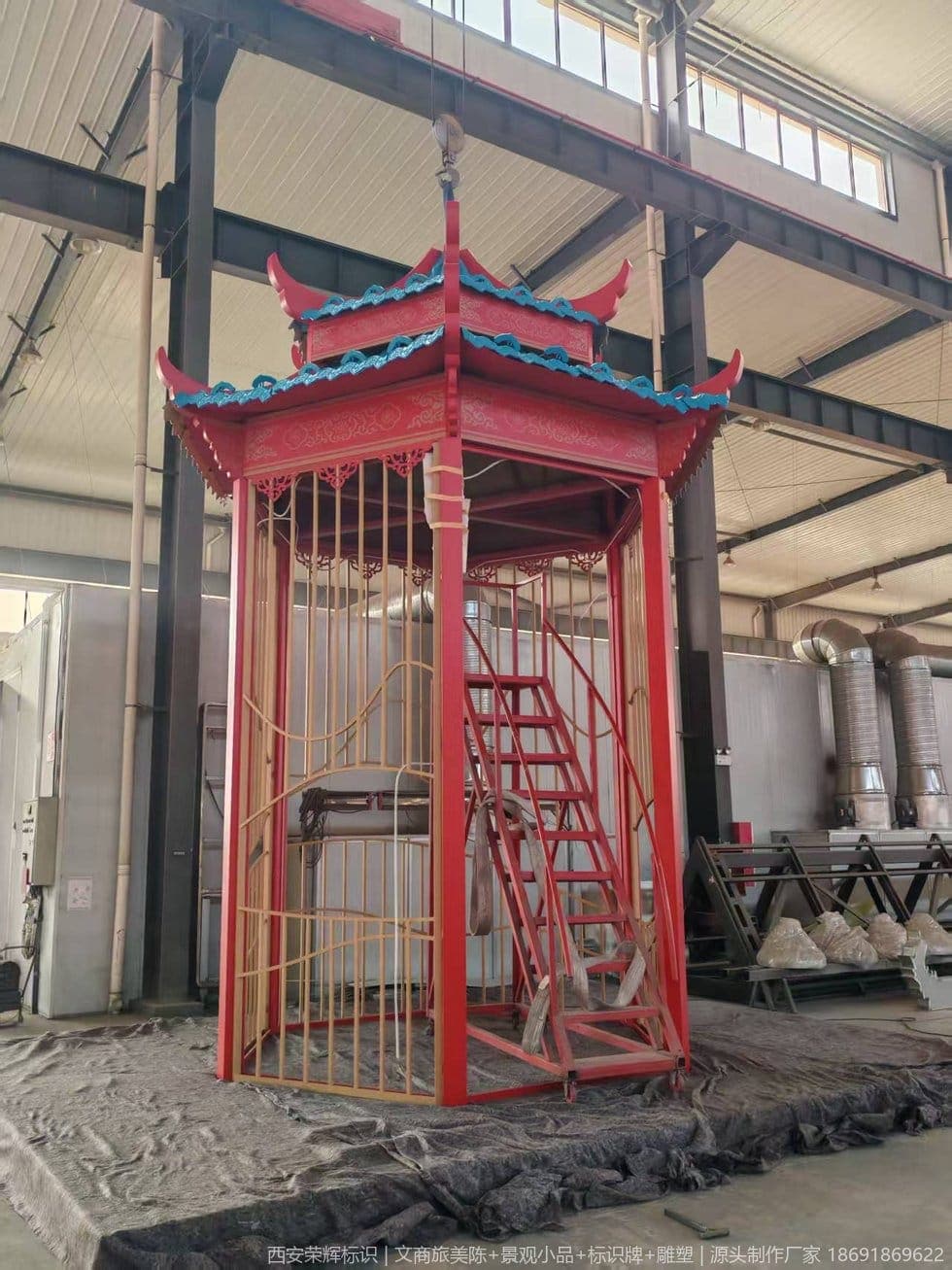 辽宁5A景区仿古演绎舞台项目现场